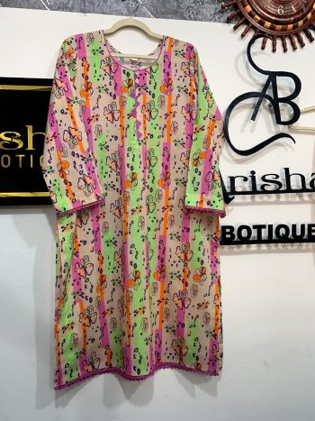 Ocean Mist 3-Piece Stitched  baana dora Lawn Suit