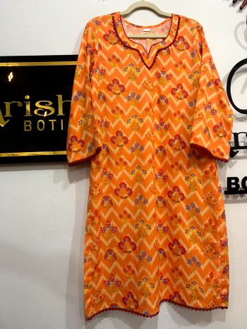 Ocean Mist 3-Piece with Stitched  baana dora Lawn Suit