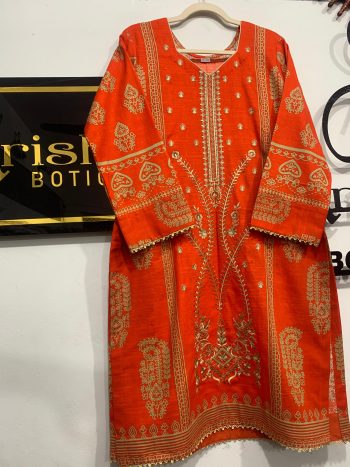 Winter collection Three piece with Stitched khaddar suit