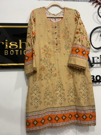 Winter collection Three piece with Stitched khaddar suit